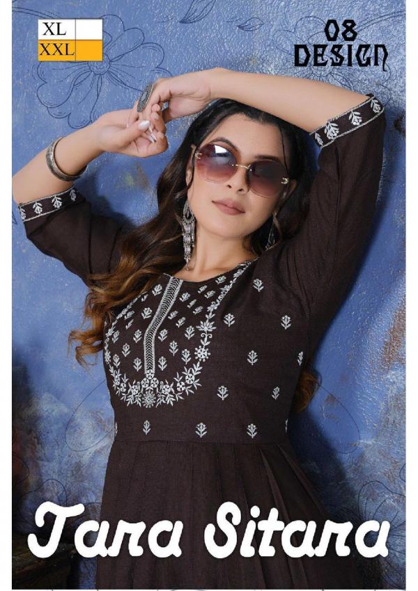 Trendy Tara Sitara Heavy Rayon Anarakli Kurti Collection